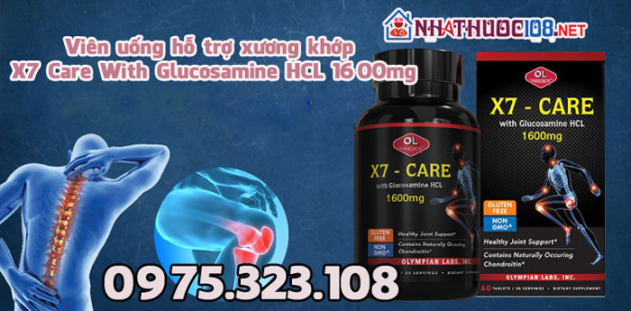 Thông tin chi tiết X7 Care With Glucosamine HCL 1600mg
